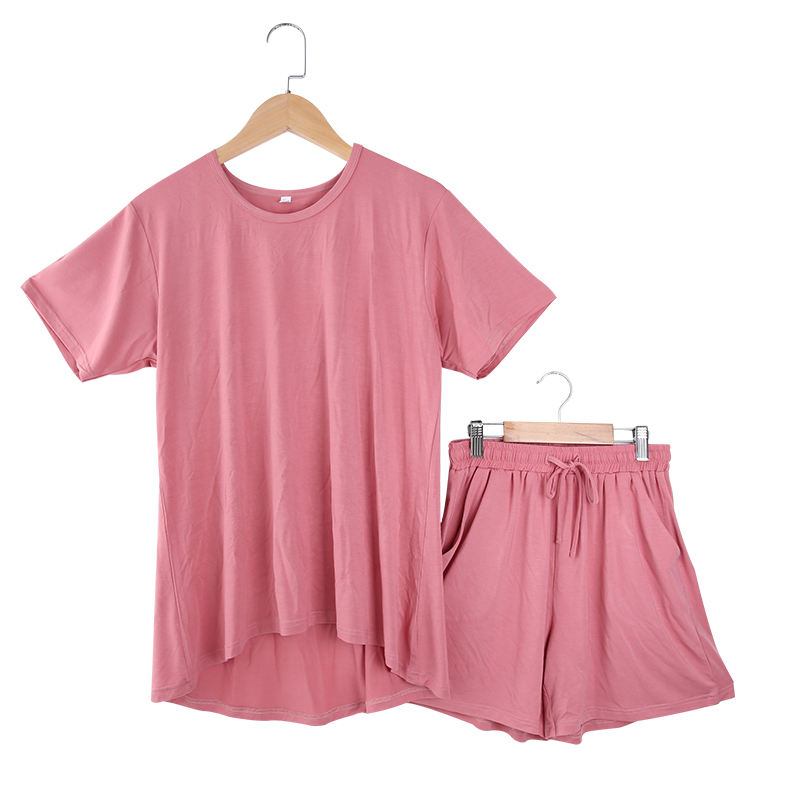 Vestido de noche femenino de verano súper suave, ropa de dormir de Color personalizado, vestido de una pieza, pijamas cómodos de algodón de bambú para mamás