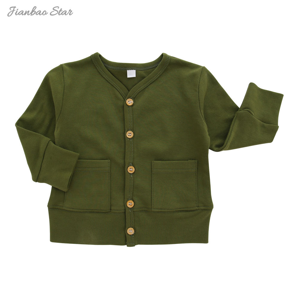 Conjunto de algodón cálido de Color liso para niños pequeños, ropa de invierno de primera calidad, chándal para bebés y niños, prendas de vestir exteriores