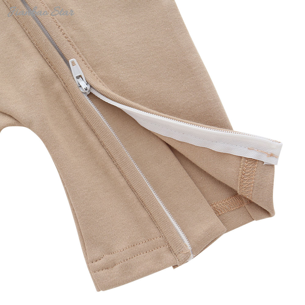 Recién llegado, gran oferta, moda, hermoso diseño, tejido, estilo veraniego, manga corta, cremallera bidireccional, mameluco para bebé