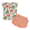 Camisa sin mangas con volantes de verano y pantalones cortos con volantes, conjunto de ropa de 2 piezas para bebés, trajes para niñas pequeñas