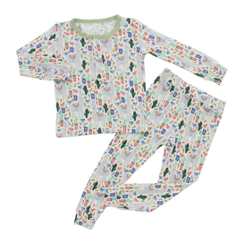 Conjuntos de pijamas para bebés recién nacidos, camisetas y pantalones de manga larga para otoño e invierno, ropa de dormir para niños y niñas, ropa OEM de 2 piezas