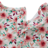 El último color sólido 100% algodón de manga larga estilo volante vestidos de niña vestido de ropa para niños