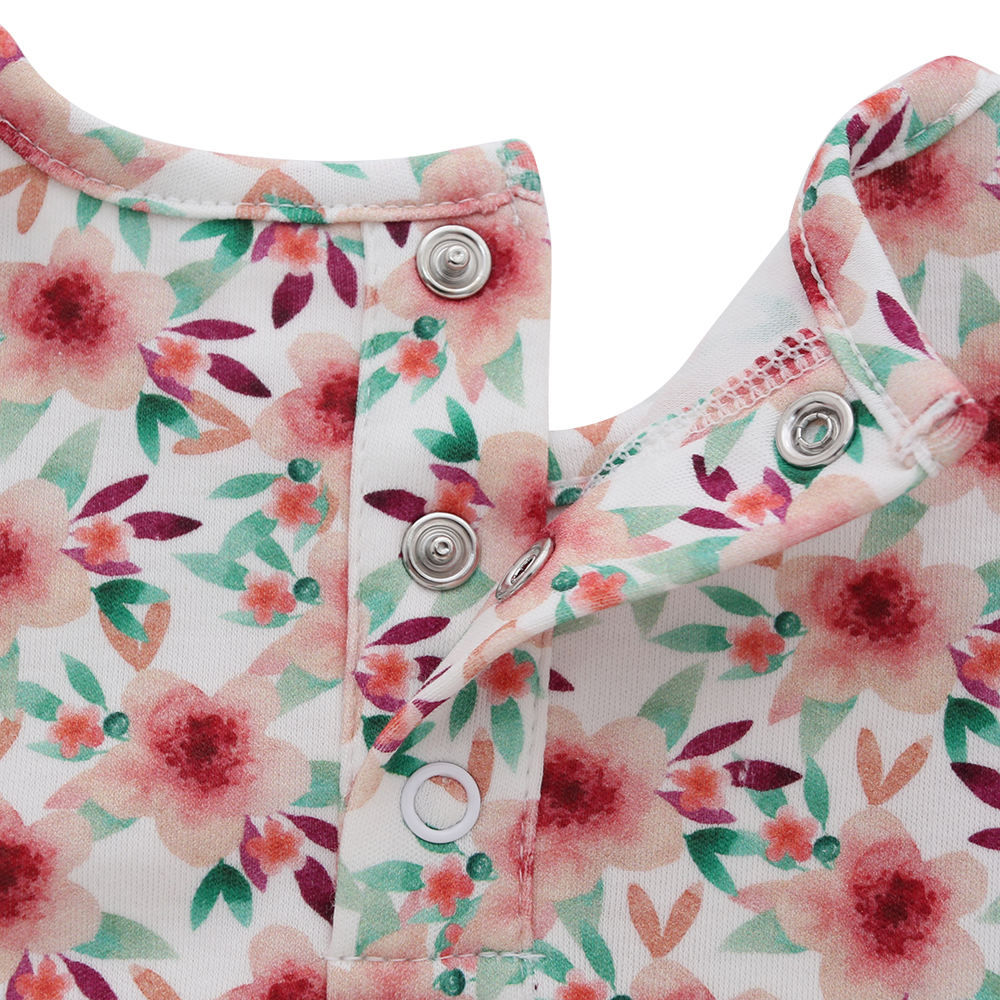 El último color sólido 100% algodón de manga larga estilo volante vestidos de niña vestido de ropa para niños