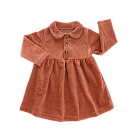 Nueva llegada Otoño Invierno mangas largas Boutique vestidos infantiles para bebés vestidos para niñas pequeñas