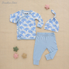Conjuntos de ropa para bebés, niños y niñas, con sombrero, nuevo diseño, 100% algodón, textura suave, pelele de manga larga para bebé, estilo de botón