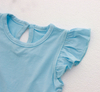 Vestido con volantes para niñas, Color sólido, transpirable y con textura Extra suave, encantadores vestidos de Boutique de verano al por mayor